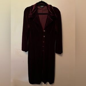 Maroon long sleeve formal jacket size 1x